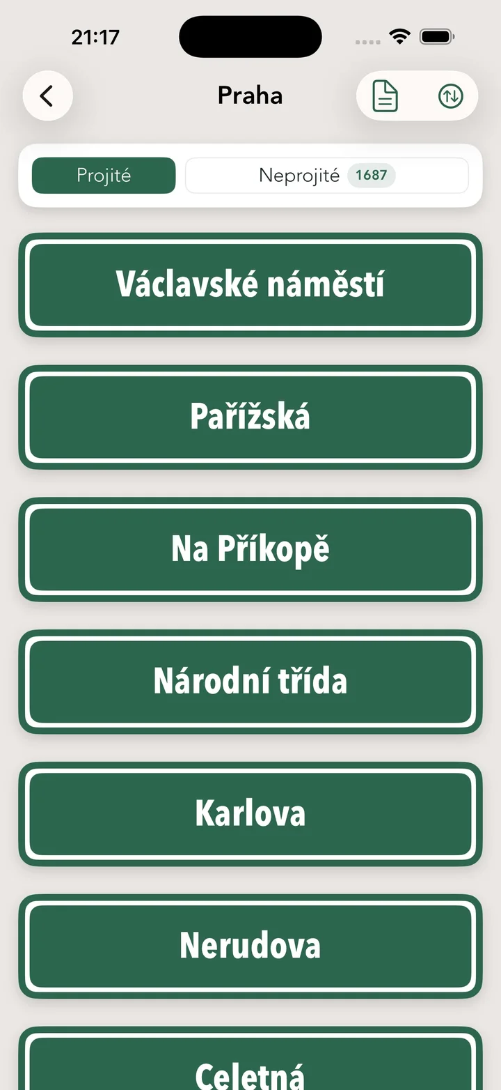 Projité ulice