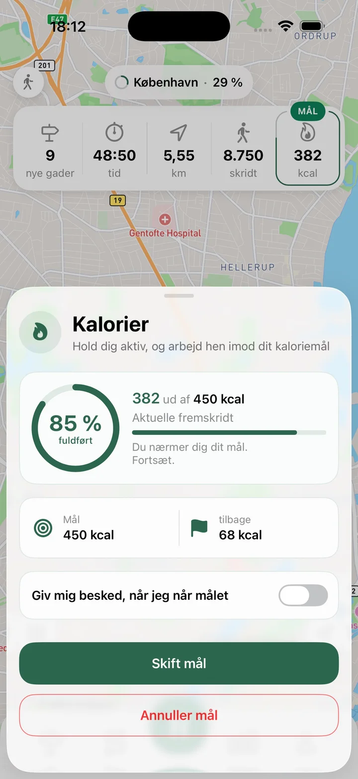Vælg et mål