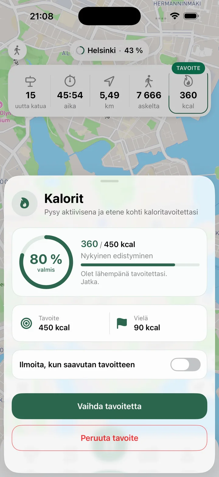 Valitse tavoite