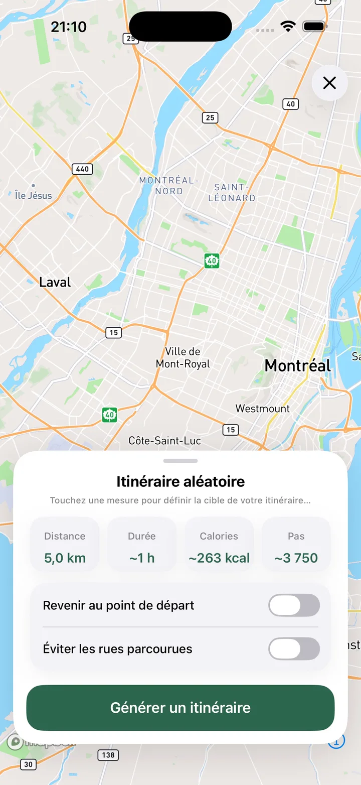 Itinéraire aléatoire