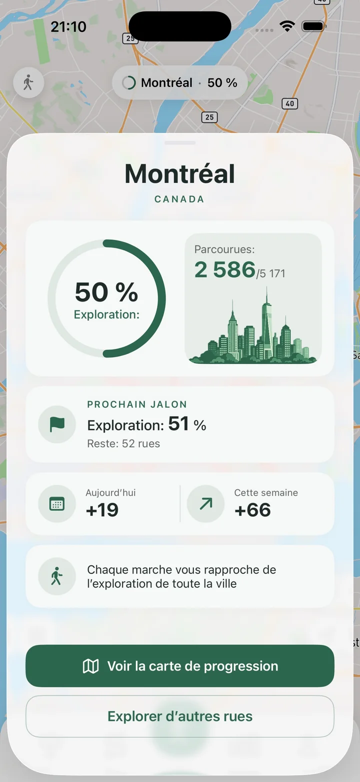 Progression de la ville