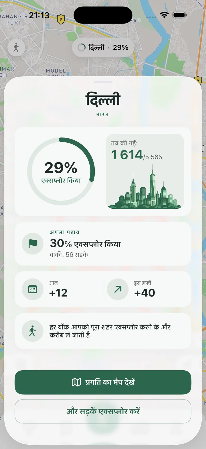 शहर की प्रगति