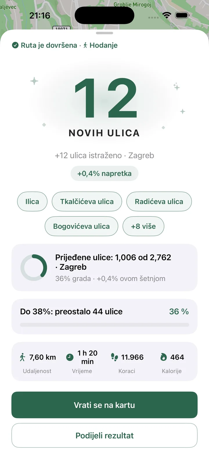 Ruta je dovršena