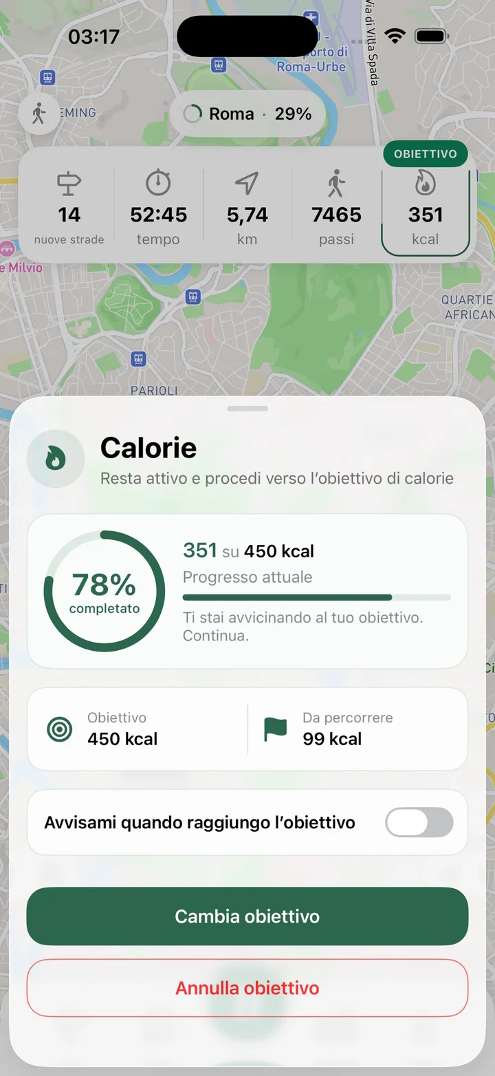 Scegli un obiettivo