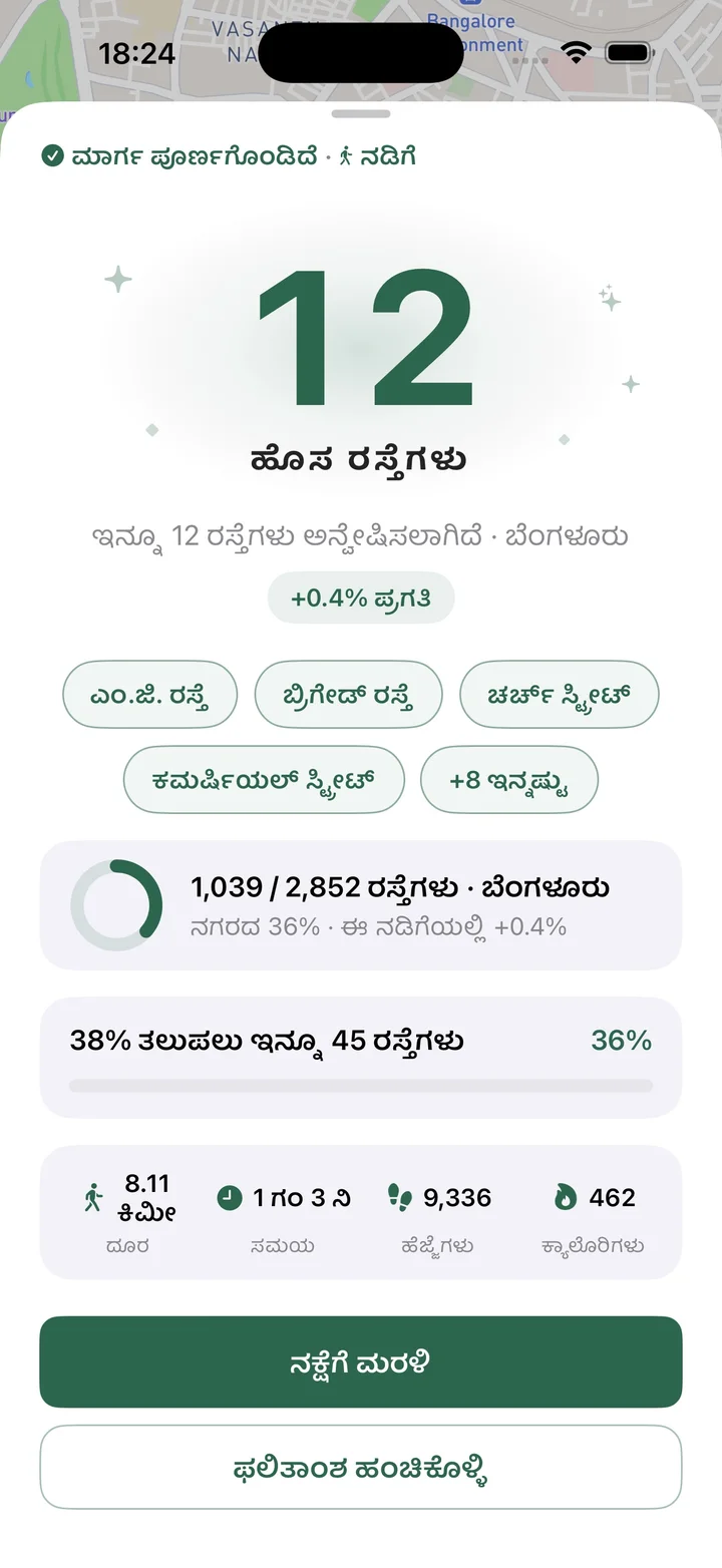 ಮಾರ್ಗ ಪೂರ್ಣಗೊಂಡಿದೆ