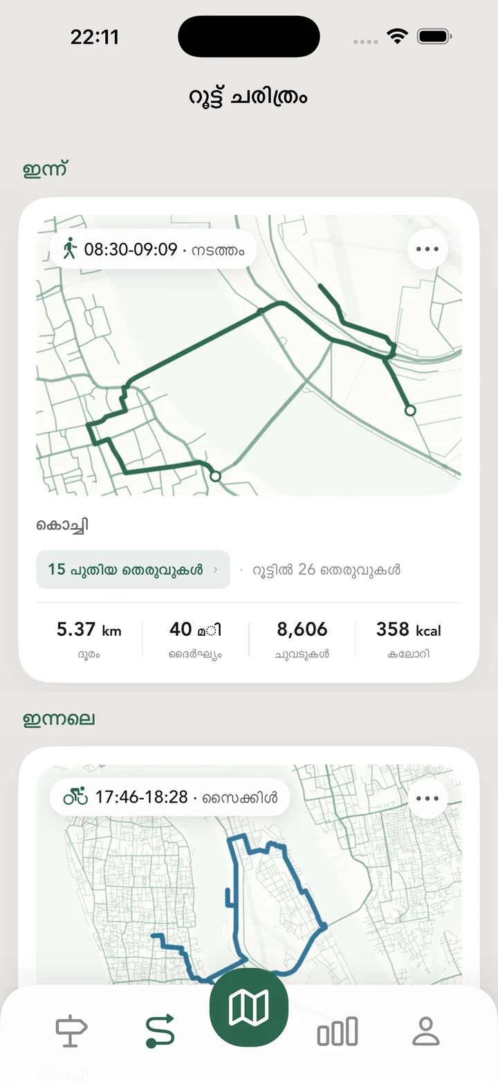 റൂട്ട് ചരിത്രം