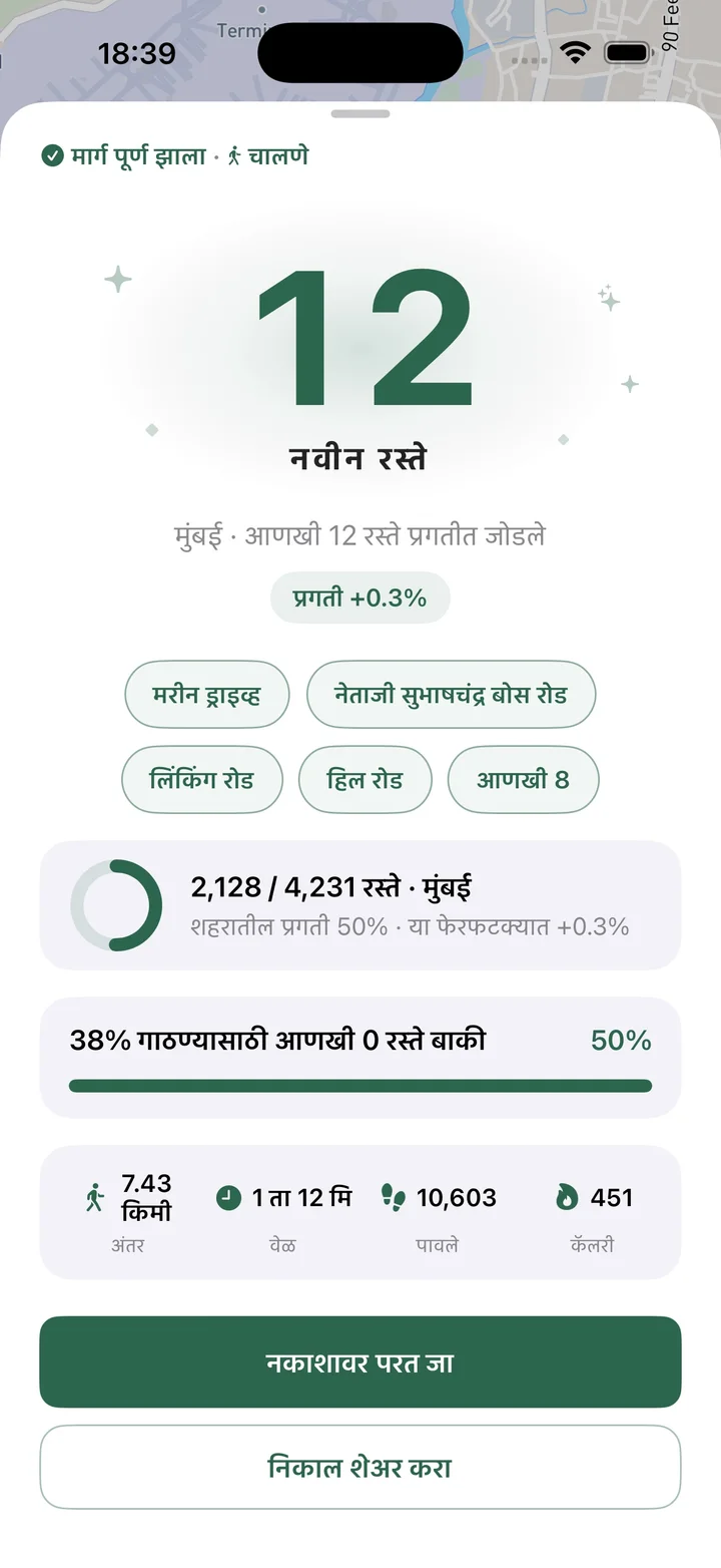 मार्ग पूर्ण झाला
