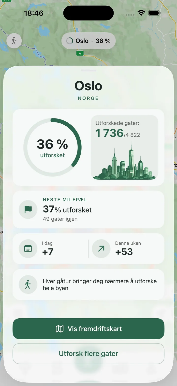 Fremdrift i byen