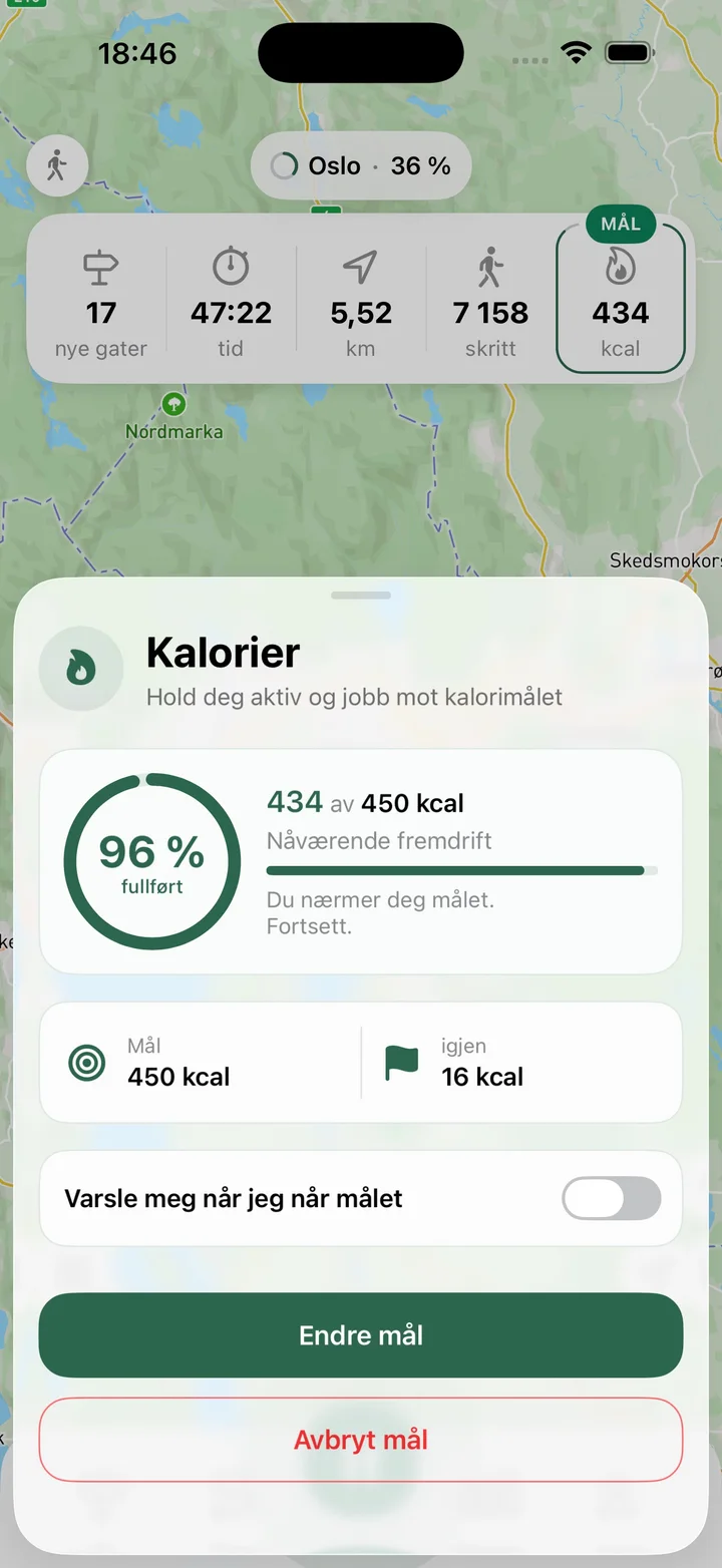 Velg et mål