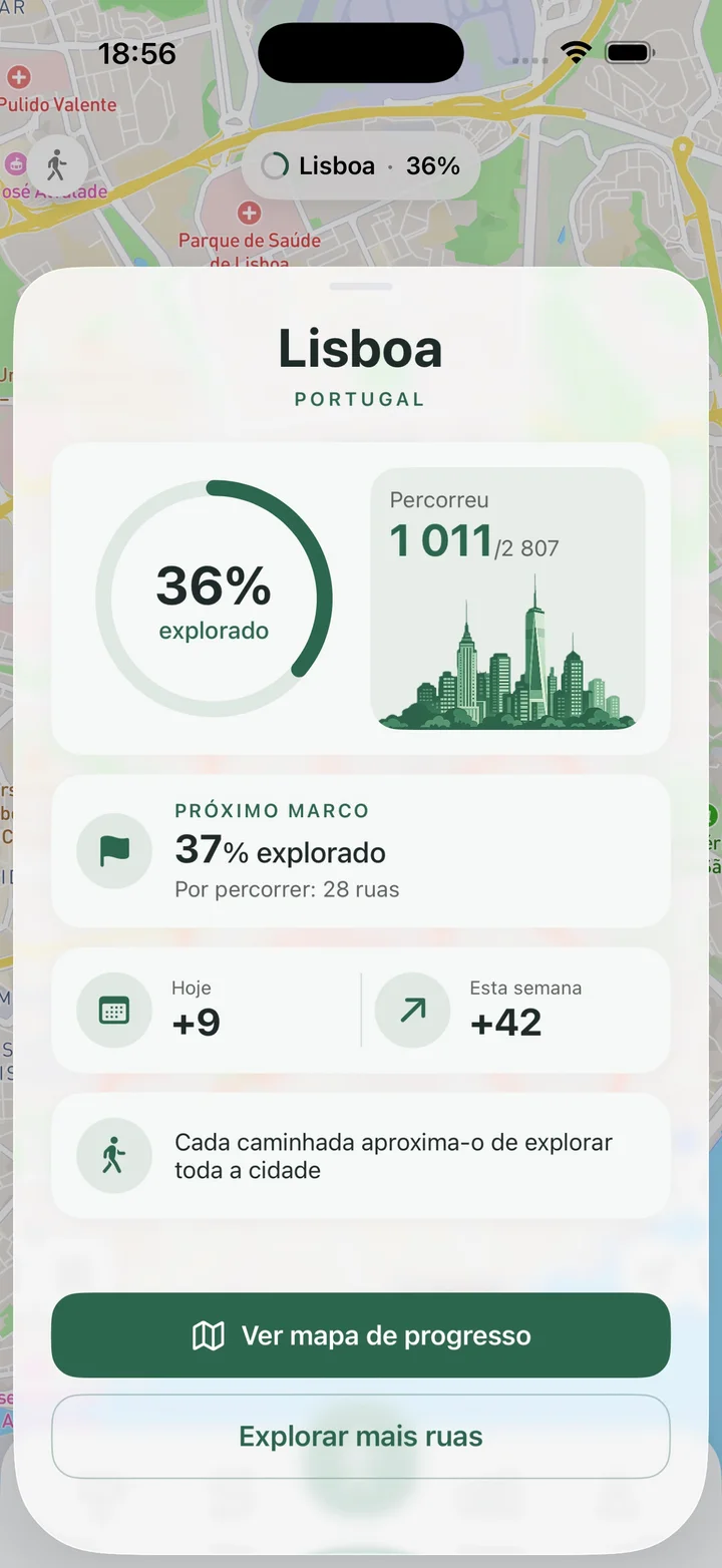 Progresso na cidade