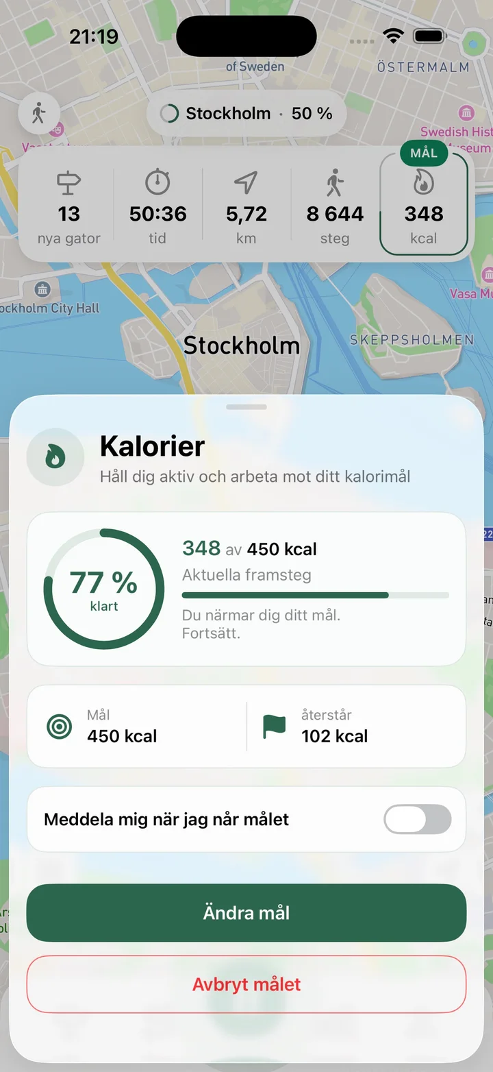 Välj ett mål