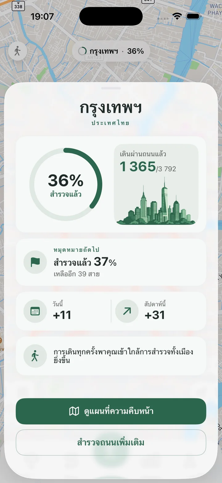 ความคืบหน้าของเมือง