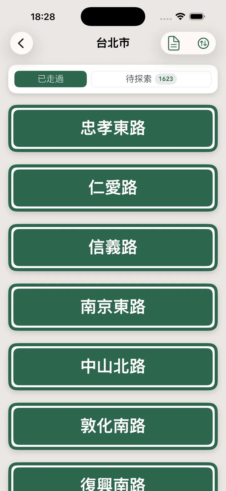 已走過的街道